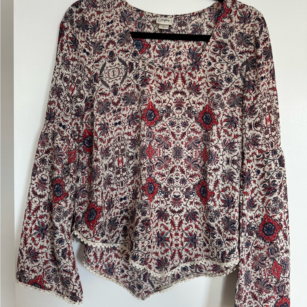 Free People Boho Patterned Women's Top